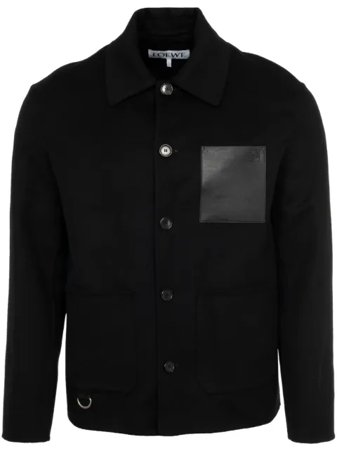 LOEWE Workwear jacket in wool and cashmere Black H526Y02W93