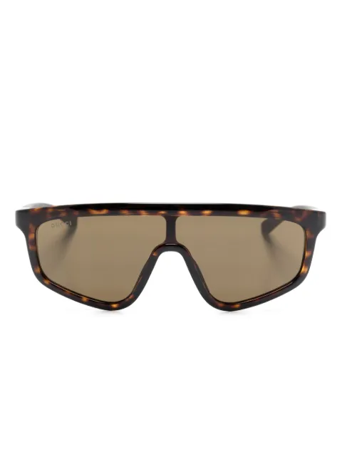 Gucci Eyewear shield-frame sunglasses Brown GG1736S