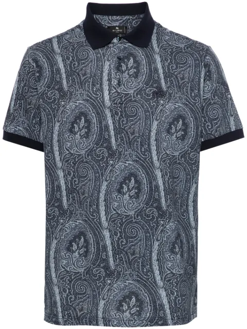 ETRO paisley-print polo shirt Blue MRMD0004AK472