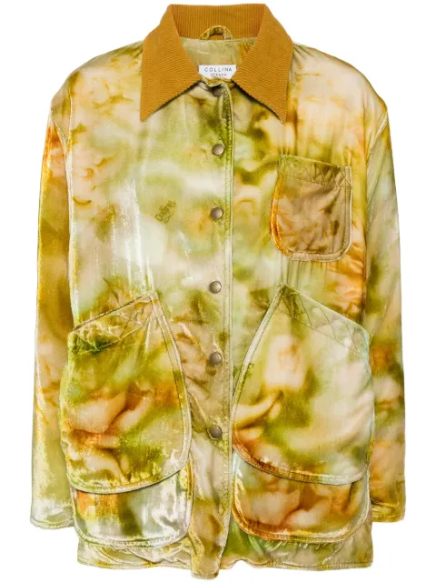 Collina Strada Molten Floral jacket Gold XX5007VELVETSAGEMOLTENFLORAL