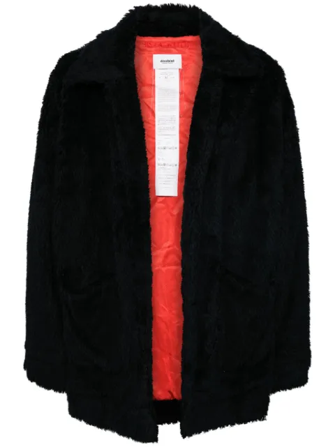 Doublet hand-painted faux-fur jacket Black 24AW14BL196