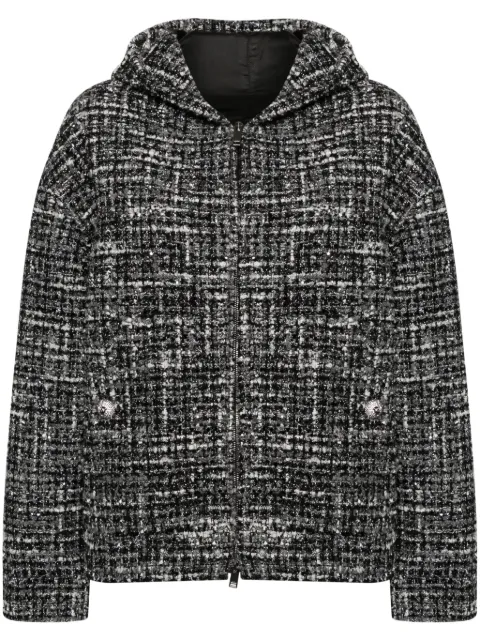 Valentino Garavani hooded tweed jacket White BCJ3A38SF