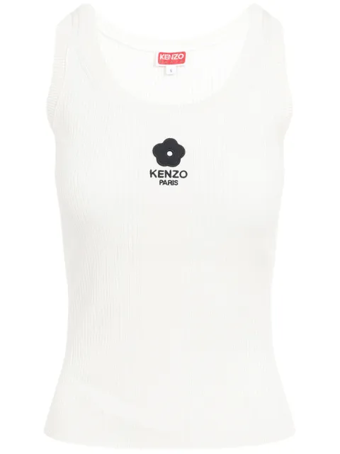 Kenzo Boke Flower 2.0-embroidered tank top White FE62PU4733LG