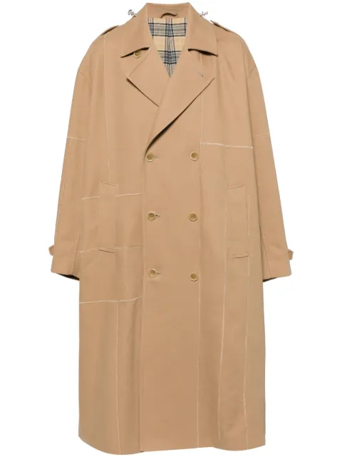 Doublet double-breasted coat Neutrals 24AW24CO63