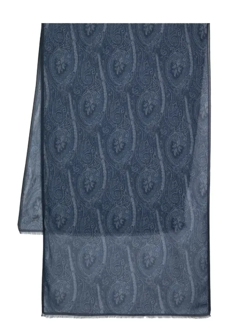 ETRO paisley-print scarf Blue MATA0007AK318