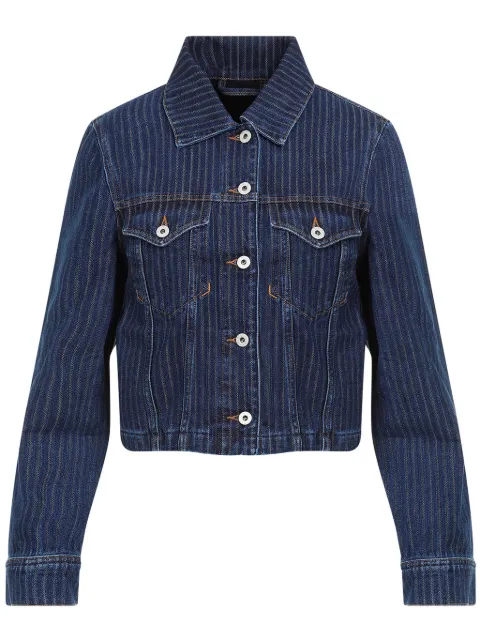 Kenzo striped denim jacket Blue FE62DV2456F2