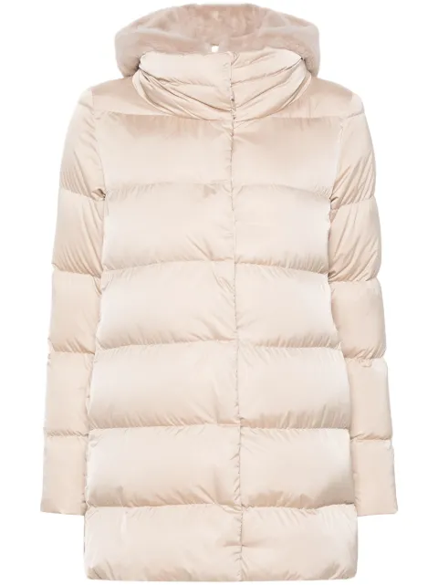 Herno faux-fur quilted down coat Pink PI001934D12170Z