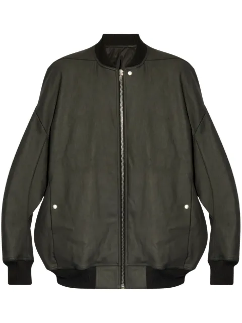 Rick Owens elongated bomber jacket Grey RU02D6795SMT