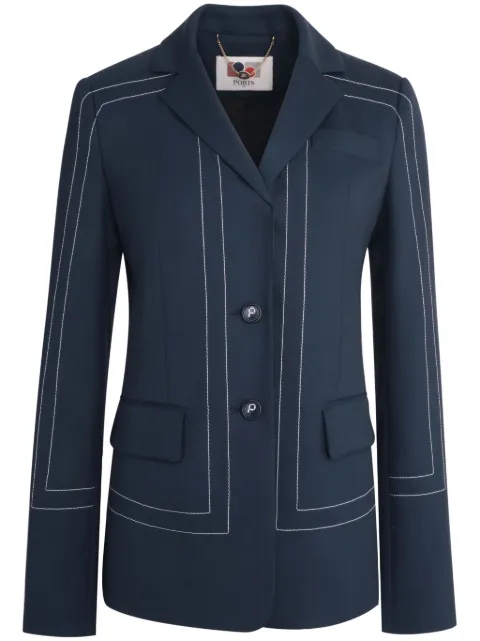 Ports 1961 single-breasted blazer Blue PW324BSB07FWVU162
