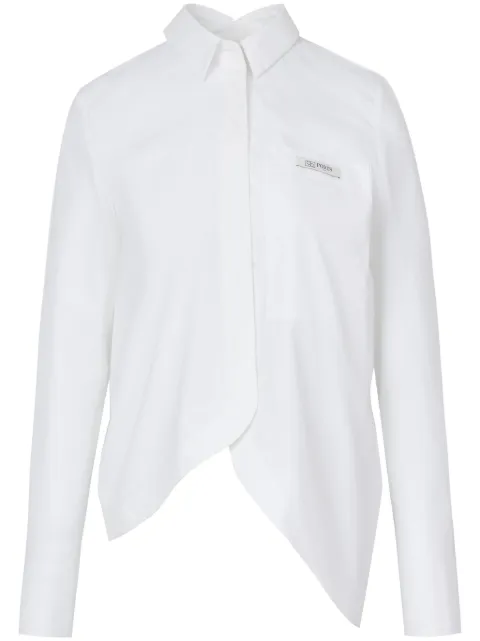 Ports 1961 No.10 Asymmetrical shirt White PW324HLS07FCOU193
