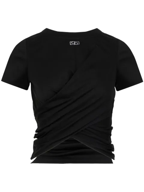Ports 1961 logo-appliqué cotton T-shirt Black PW324KKX05JCOU145