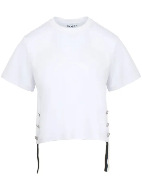 Ports 1961 Comfort cotton T-shirt White PW324KKP01JCOU145