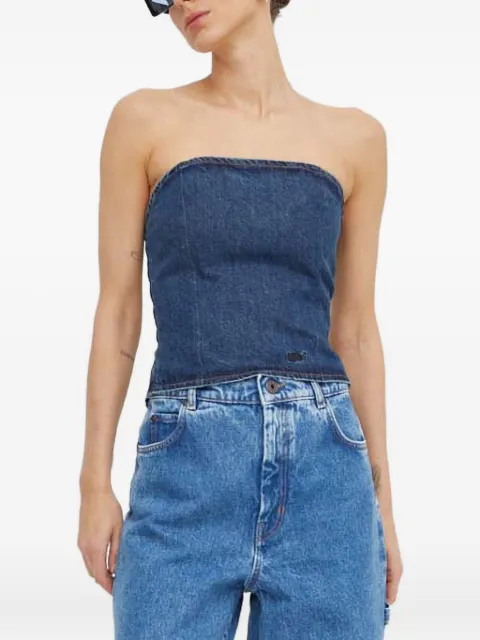 Won Hundred tie-back strapless top Blue 266815144
