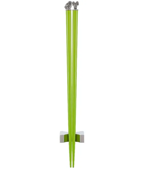 Shanghai Tang Chinese Zodiac ram chopsticks Green A6AHB144CG00