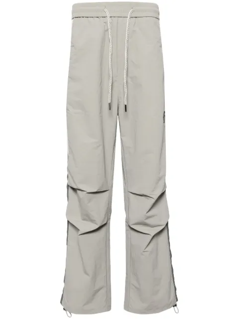 Ground Zero logo print straight-leg trousers Grey GZOPTH0000260