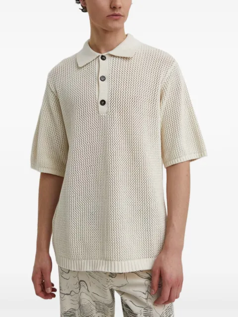Won Hundred button-fastening polo shirt White 278111085