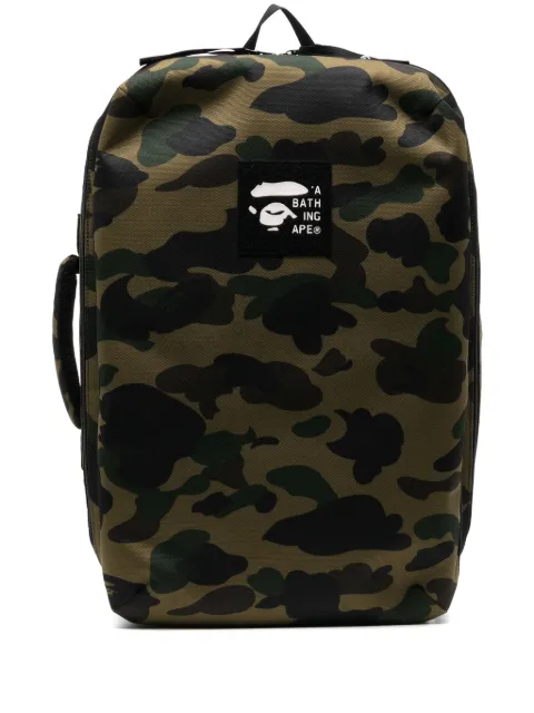 A BATHING APE® camouflage cordura backpack Brown 001BAK201005F