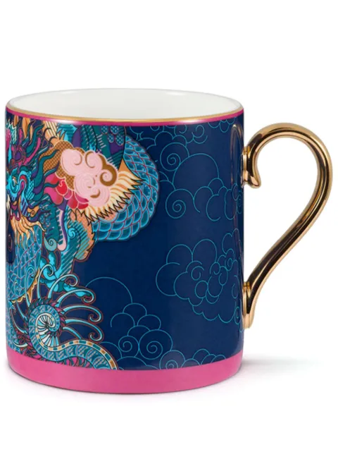 Shanghai Tang Vivid Dragon mug Blue U6AHB255CW00