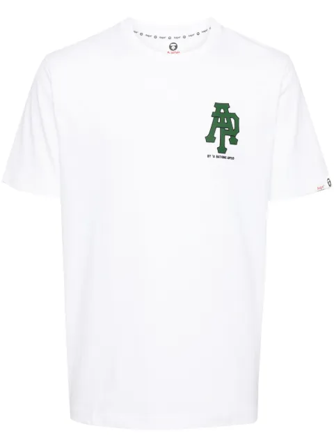 AAPE BY *A BATHING APE® graphic-print cotton T-shirt White ATE1562XXN
