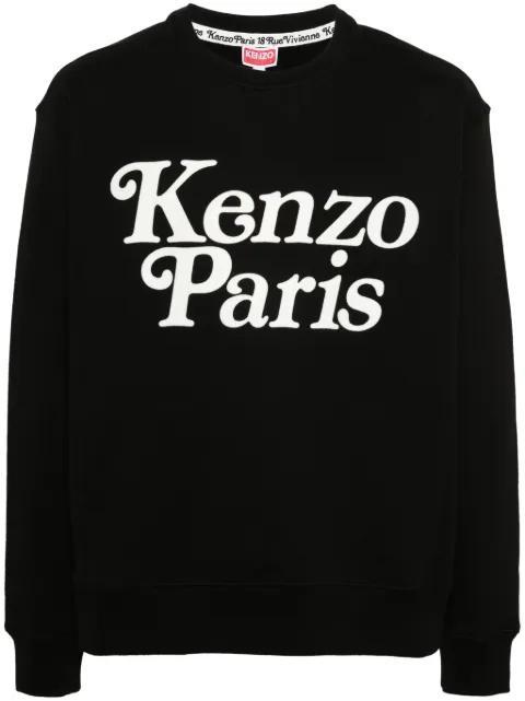 Kenzo x Verdy flocked-logo sweatshirt Black FE55SW1464MG
