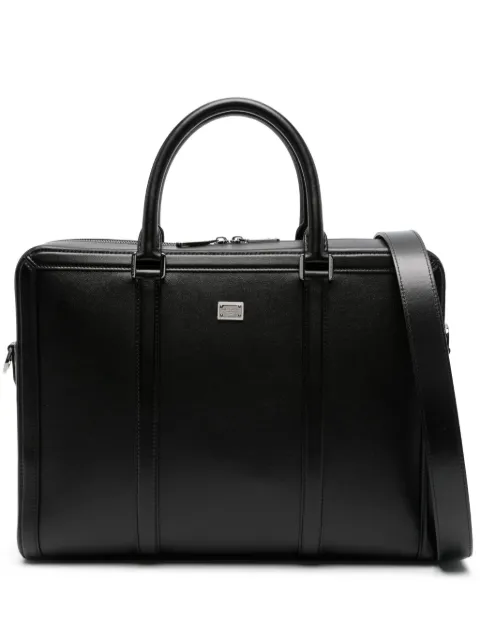 Dolce & Gabbana calfskin briefcase Black BM2321AV956