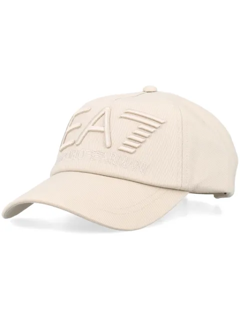 Ea7 Emporio Armani logo-embroidered baseball cap Neutrals 245091CC98023814
