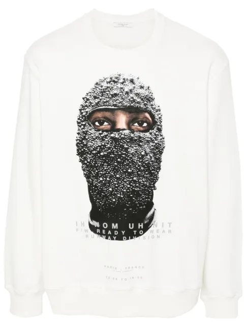 Ih Nom Uh Nit Black Mask sweatshirt White NUW24220