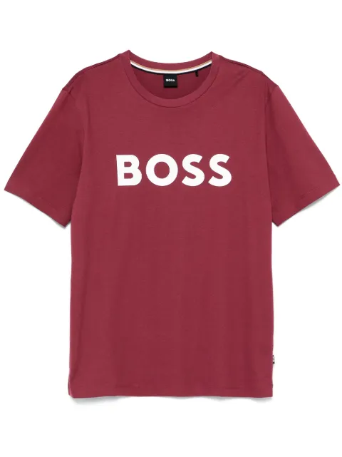 BOSS logo-print T-shirt Red 50495742