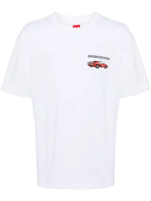 Ground Zero logo-print cotton T-shirt White GZOTEAM007460