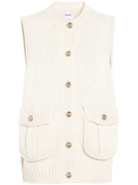Barrie chunky-knit vest White C222298