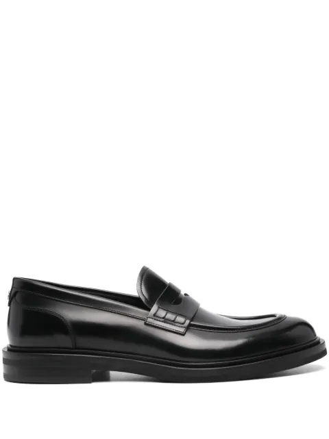 Dolce & Gabbana brushed calfskin loafers Black A30267A1203