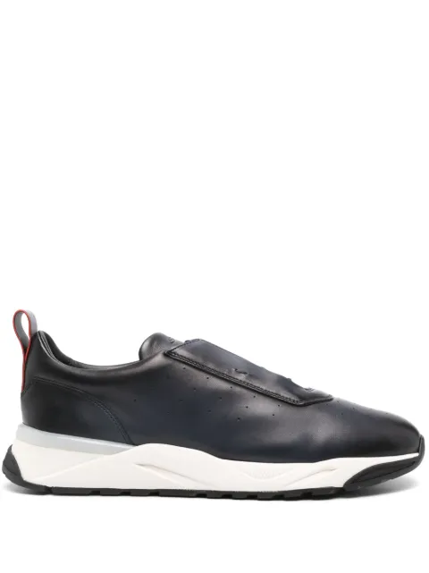 Santoni leather sneakers Blue MBIM22027BINTGON