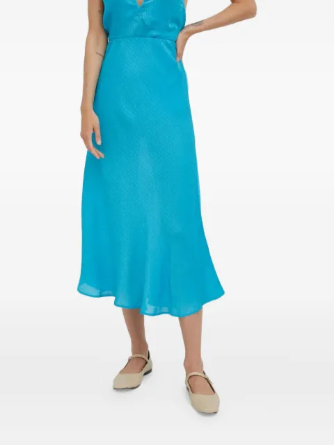 HERSKIND textured midi skirt Blue 4848953