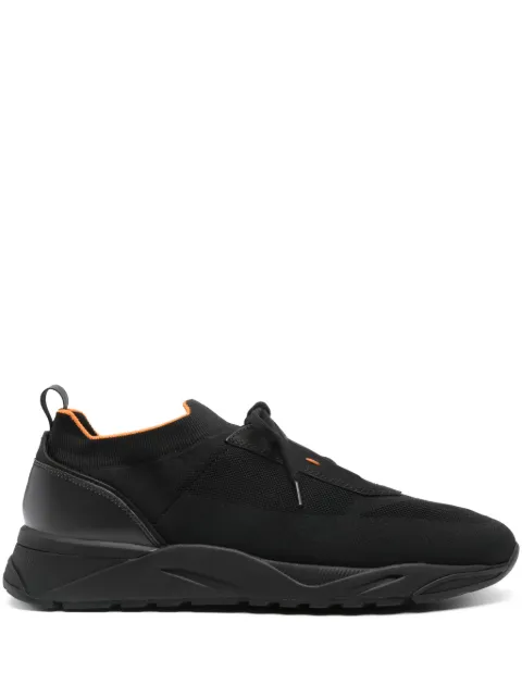 Santoni stretch knit sneakers Black MBIO21601NERNHOD