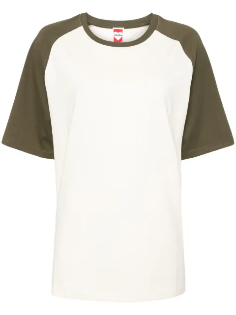 Ground Zero logo-print cotton T-shirt Neutrals GZOTEYW000480