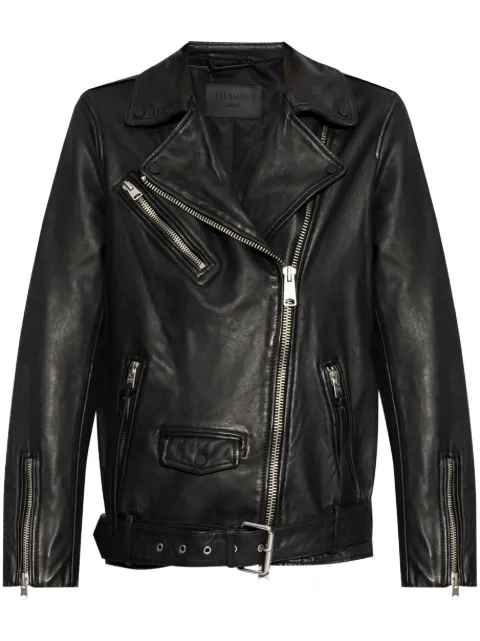 AllSaints Billie leather biker jacket Black W091LB