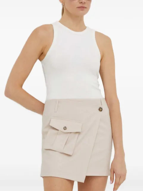 HERSKIND pocket-wrap mini skirt Neutrals 5012993