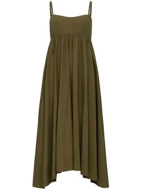 AZEEZA Rachel midi dress Green RACHELMIDIPOPOLI