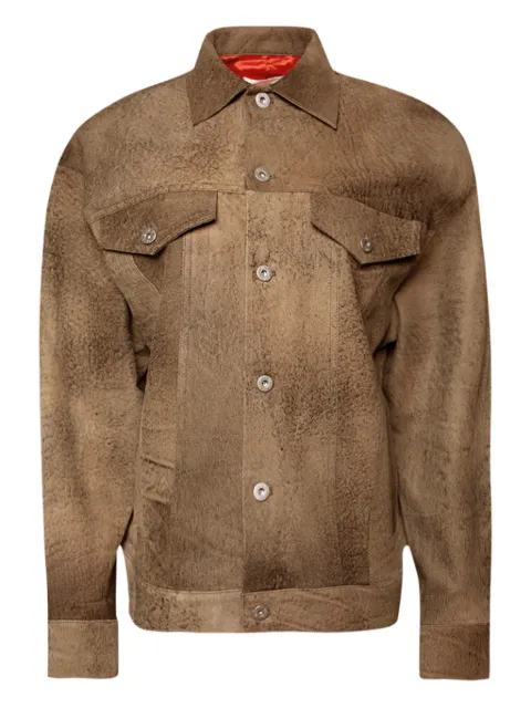 Interior The Julian leather jacket Brown INT818SS24