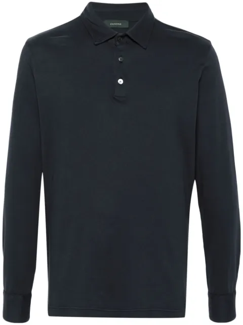 Zanone Interlock polo shirt Blue 815102ZM338