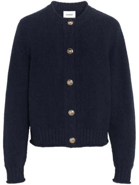 Barrie chunky cashmere cardigan Blue C222271