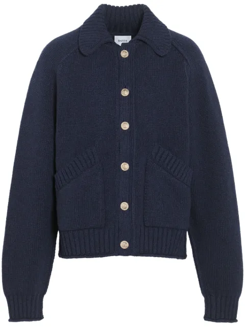 Barrie chunky-knit cashmere cardigan Blue C222208