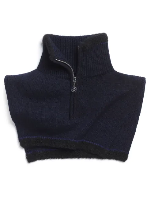 Barrie shearling zip-up collar-scarf Blue C168847