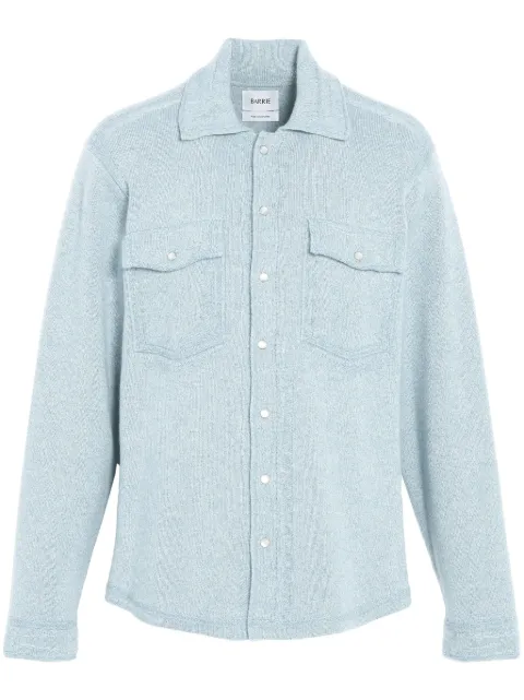Barrie knitted overshirt Blue C85209