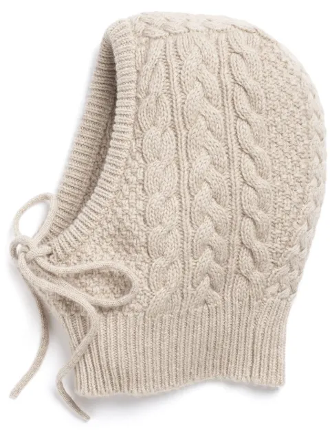 Barrie cashmere balaclava Neutrals C269937