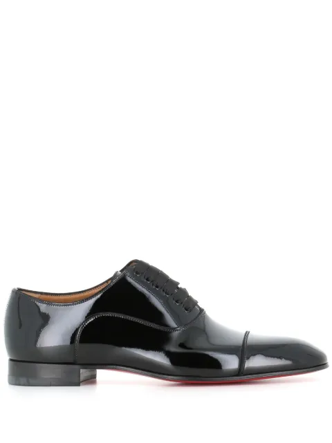 Christian Louboutin Greggo lace-up leather shoes Black GREGGIOBLAC