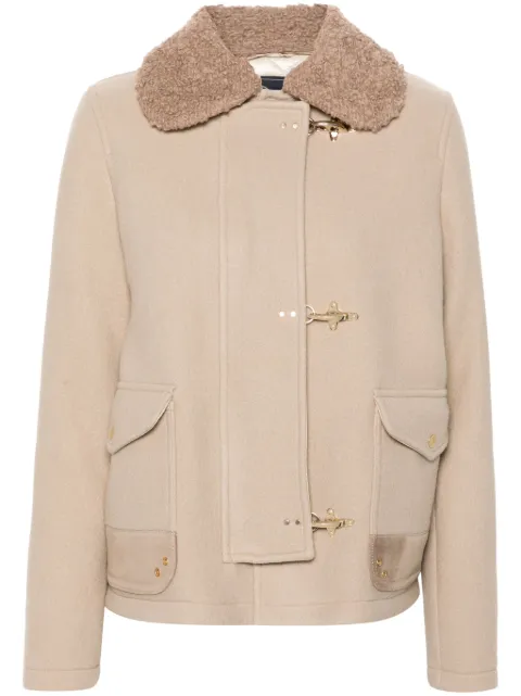 Fay panelled-design jacket Neutrals NAW12494740