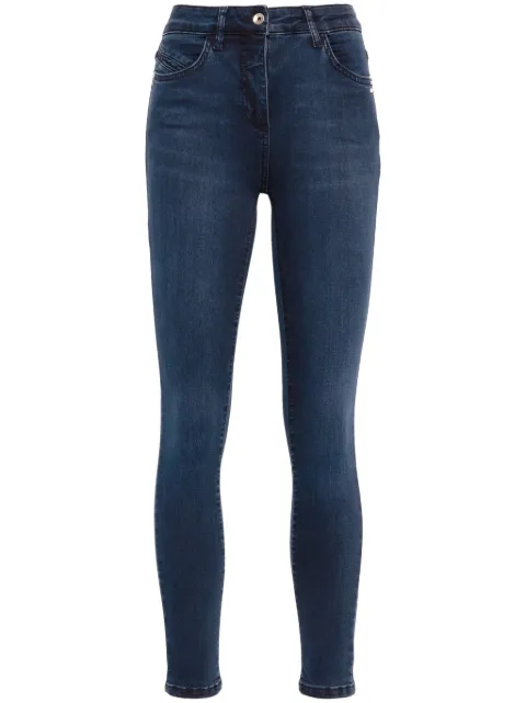 Patrizia Pepe logo-plaque jeans Blue CP0509D1HIB
