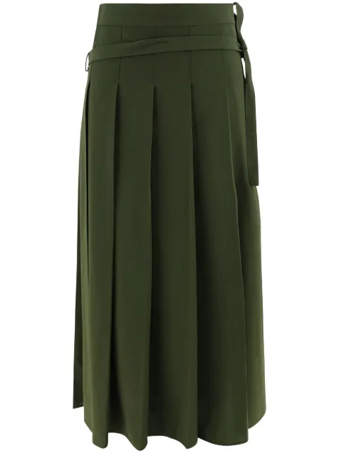 Fabiana Filippi pleated midi skirt Green GND214F349D7140000
