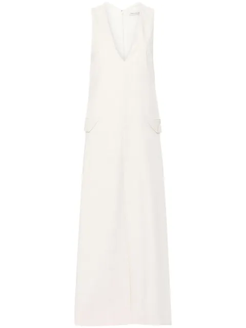 CAMILLA AND MARC Floris V-neck dress Neutrals M2D11822MCRM